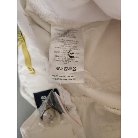 Anthropologie Maeve Cropped Ex High-Rise Wide-Leg Jeans Sz 23 Tall White #8D405 - Picture 10 of 14